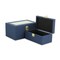 Homeroots 10" Navy Blue Solid Wood Box 489366 - alternate 2