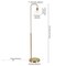 Homeroots 62" Brass Arched Floor Lamp With Clear Transparent Glass Cone Shade 523336 - alternate 4