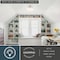 Vaxcel Eastgate 12-in Satin Nickel Schoolhouse Semi-Flush Ceiling Light with Frosted Opal Glass C0352 - alternate 4