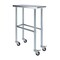 Amgood 30in D x 12in L Stainless Steel Open Base Table, 3in Casters AMG WT-3012-RCB-WHEELS-Z - alternate 1