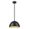 Z-Lite Vega Matte Black 1 Light Pendant 4501P12-MB - alternate 2