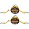 Mytee Products Retractable Tow Strap 2 inx15 ft Carbon Steel Slip Hooks 9000 lbs. BS., 2PK TS215Rx2 - alternate 1