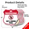 Signmission No Trespassing Shield Sign Not A Hiking, 4 inch X 4 inch, Vinyl Decal, 5PK SHI-D-5PACK-4-414 - alternate 2