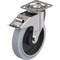 Blickle Swivel Plate Caster, Solid Rbber, 8", Brake LEX-POEV 200XKA-14-FI-SG - alternate 1