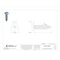 Tamper-Pruf Screws Tamper Resistant Screw, 1 in, Plain Finish, 18-8 Stainless Steel, Button Head Torx Drive, 25 PK 31550 - alternate 3