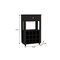 Homeroots Black Rolling Bar Cart With Wine Storage 479967 - alternate 2