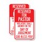 Signmission Reserved for Pastor Violators Shall Answer on the Day o, 18'' X 24'', Heavy Gauge Aluminum, 2PK A-1824-2PACK-23184 - alternate 1