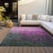 Homeroots 10' X 14' Blush And Dark Gray Ombre Washable Indoor Outdoor Area Rug 602862 - alternate 4