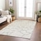 Homeroots 9' X 12' Ivory And Beige Abstract Washable Indoor Outdoor Area Rug 601138 - alternate 3