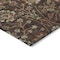 Homeroots 3' X 5' Chocolate Tan And Green Floral Washable Indoor Outdoor Area Rug 603407 - alternate 3