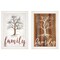 Homeroots Set Of Two Family Tree or Roots White Framed Print Wall Art, 2PK 415804 - alternate 1