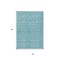 Homeroots 3' X 5' Teal Blue And Navy Blue Geometric Washable Indoor Outdoor Area Rug 613590 - alternate 3