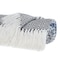 Homeroots Charcoal Woven Cotton Striped Throw Blanket 478686 - alternate 1