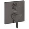 Hansgrohe Ecostat Pressure Balance Trim Square with Diverter in Brushed Black Chrome 15862341 - alternate 1