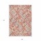 Homeroots 9' X 12' Coral And Orange Geometric Washable Indoor Outdoor Area Rug 609134 - alternate 3