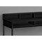 Homeroots 47" Black Wood and Metal H-Shape Computer Desk 489893 - alternate 2
