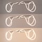 Jonathan Y Lisette 59" Contemporary Minimalist 360 Adjustable Silicone Rope/Metal Dimmable Integrated LED Chand JYL7139A - alternate 4