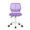 Homeroots Purple and White Adjustable Height Swivel Rolling Office Chair 568067 - alternate 3