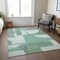 Homeroots 3' X 5' Green Sage And Gray Geometric Washable Indoor Outdoor Area Rug 617908 - alternate 2