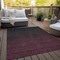 Homeroots 10' X 14' Merlot And Charcoal Abstract Washable Indoor Outdoor Area Rug 588953 - alternate 4