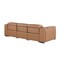 Homeroots 104" Chestnut Top Grain Leather Reclining Metal USB Sofa 720438 - alternate 4