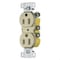 Hubbell Wiring Device-Kellems Straight Blade Receptacle, 5-15R, 15 A, 125V AC, 2 Pole, 3 Wire, Surface Mount, Grounded DR15STITR - alternate 1