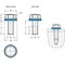 J.W. Winco Hygienic Hex Head Bolt 1581-10X24-1.00-MT-E - alternate 2