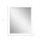 Homeroots 33" White Framed Accent Mirror 632858 - alternate 2