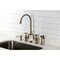 Kingston Brass Bridge Kitchen Faucet with Brass Sprayer, Antique Brass KS7793AXBS - alternate 2
