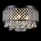 Jonathan Y Evelyn 17" 3-Light Crystal Drops/Metal , LED Flush Mount, Black JYL6143A - alternate 3