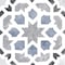 Andova Tiles Luv Charmed Blue 8-in. Encaustic Spanish/Moroccan Patterned Matte Porcelain Wall & Floor Tile ANDLUV455 - alternate 1