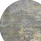 Homeroots 8' Taupe Gray And Beige Round Abstract Washable Indoor Outdoor Area Rug 618246 - alternate 2