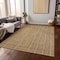 Homeroots 9' X 12' Gold Gray And Ivory Striped Washable Indoor Outdoor Area Rug 597389 - alternate 3