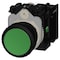Siemens Pushbutton, 22 mm, round, plastic, green, pushbutton, flat 3SU1100-0AB40-1BA0-ZY12 - alternate 2