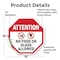 Signmission Attention No Food or Glass Allowed, 18 Inch X 18 Inch, Vinyl Decal OC-D-18-19 - alternate 2