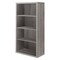 Homeroots Taupe Wood Four Tier Bookcase 333358 - alternate 1