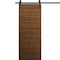 Sartodoors Modern Barn Door 18 x 80 inches, Ego 5000 Cognac Oak Veneer, 6.6FT Rail Track Heavy Hardware Set ,  EGO5000BD-B-DKO-18 - alternate 1