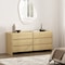 Manhattan Comfort Linda 72in Dresser in Natural Oak (6-Drawer) DR011-NA - alternate 1