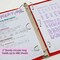 Bazic Products Slant D Ring View Binder with 2 Pockets, 2", Red 4153 - alternate 2