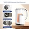 Simple Deluxe YSSOA Electric Kettle, 1.8L Double Wall, 304 Stainless Steel Interior, BPA-Free, 1100W Fast Boiling 3A09HIKETLELETRIC2LW05 - alternate 2