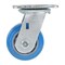 Vestil Polyurethane Swivel Caster 4 In. Diameter x 2 In. Width 617 Lb. Capacity Light Blue/Gray CST-KB-4X2PUP-S - alternate 3