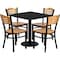 Flash Furniture Square Laminate Table, Laminate, Wood Grain MD-0010-GG - alternate 1