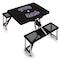 Picnic Time Family Of Brands TCU Horned Frogs - Picnic Table Portable Folding Table, Black 811-00-175-844-0 - alternate 1