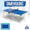 Serenelife Full Size Ping Pong Table, 9 ft x 5 ft Regulation Fold-Flat Table Tennis Table, Hinged Panels SLPPNGPO44 - alternate 3