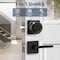 Wrightmaster 3 in 1 Aluminum Smart Lock Deadbolt with App Biometric Door Knob, Keyless Entry Door Lock, Square,  ZR-F08-B1 - alternate 2