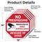 Signmission No Trespassing Protected by Video S, 10 inch X 10 inch, Aluminum Metal Signs, 5PK OC-A-5Pack-10-92 - alternate 2
