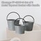 Cheungs FP-3999-3 Set of 3 Metal Tapered Bucket with Handle FP-3999-3 - alternate 2