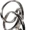 Homeroots 20" Silver And Black Aluminum And Marble Modern Abstract Tabletop Sculpture 659495 - alternate 1