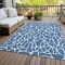 Homeroots 10' X 14' Blue And Ivory Geometric Washable Indoor Outdoor Area Rug 599267 - alternate 4