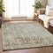 Homeroots 10' X 14' Chocolate Damask Washable Indoor Outdoor Area Rug 607691 - alternate 4